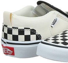 Load image into Gallery viewer, Vans' Boys' Asher Checkered Slip On Sneaker Blk/NAT 6 Medium US
