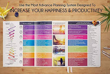 Load image into Gallery viewer, Law of Attraction Life &amp; Goal Planner - A 12 Month Journey Creating Your Dream Life - Personal Gratitude Journal, Week Success Planner, Vision Board &amp; Organizer + Planner Stickers

