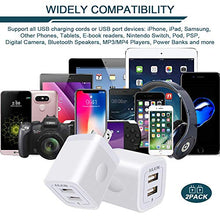 Load image into Gallery viewer, USB Plug, Wall Charger, AILKIN 2.1A Power Wall Home Fast Charging Staion Base Box Cube Block Outlet Brick Replacement for iPhone Cell Phone, Samsung Charger Box, LG and More USB Charge Dock
