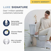 Load image into Gallery viewer, LUXE Bidet Neo 120 - Self Cleaning Nozzle - Fresh Water Non-Electric Mechanical Bidet Toilet Attachment (blue and white)
