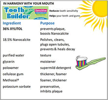 Load image into Gallery viewer, Squigle Tooth Builder SLS Free Toothpaste (Stops Tooth Sensitivity) Prevents Canker Sores, Cavities, Perioral Dermatitis, Bad Breath, Chapped Lips - 2 Pack
