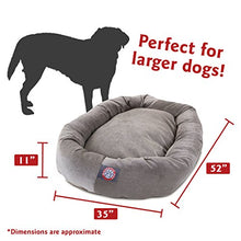 Load image into Gallery viewer, 52 inch Vintage Villa Collection Micro Velvet Bagel Dog Bed By Majestic Pet Products
