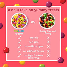 Load image into Gallery viewer, YumEarth Organic Fruit Flavored Giggles Chewy Candy Bites, 10- 0.5 oz. Snack Packs, Allergy Friendly, Gluten Free, Non-GMO, Vegan, No Artificial Flavors or Dyes
