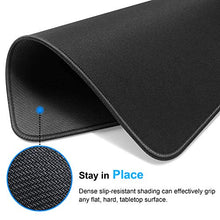 Load image into Gallery viewer, MROCO Mouse Pad [30% Larger] with Non-Slip Rubber Base, Premium-Textured &amp; Waterproof Computer Mousepad with Stitched Edges, Mouse Pads for Computers, Laptop, Gaming, Office &amp; Home, 8.5 x 11 in, Black
