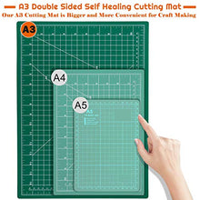 Load image into Gallery viewer, anezus Self Healing Sewing Mat, 12inch x 18inch Rotary Cutting Mat Double Sided 5-Ply Craft Cutting Board for Sewing Crafts Hobby Fabric Precision Scrapbooking Project
