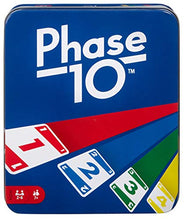 Load image into Gallery viewer, Mattel Games: The Official Phase 10 Tin [Amazon Exclusive] &amp; UNO: Family Card Game, with 112 Cards in a Sturdy Storage Tin, Travel-Friendly, Makes a Great Gift for 7 Year Olds and Up
