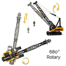 Load image into Gallery viewer, Top Race 15 Channel Remote Control Crane, Proffesional Series, 1:14 Scale - Battery Powered RC Construction Toy Crane with Heavy Metal Hook (TR-214)

