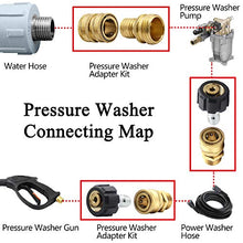 Load image into Gallery viewer, Twinkle Star Pressure Washer Adapter Set, Quick Disconnect Kit, M22 Swivel to 3/8'' Quick Connect, 3/4" to Quick Release
