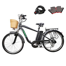 Load image into Gallery viewer, Nakto 250W Shimano 6-Speed Gear Electric Bicycle with 36V10Ah Lithium Battery
