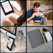 Load image into Gallery viewer, Miroddi Kindle 10th Generation Case ,Kindle Cover Case, Fits All New Kindle 10th Generation 2019 - NOT Fit Kindle Paperwhite or Kindle Oasis, PU Leather Smart Cover with Auto Sleep Wake, Slot Gray
