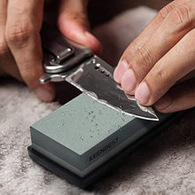 Load image into Gallery viewer, Sharpening Stone Whetstone Set 2 Side Grit 400/1000 3000/8000 Professional Kitchen Knife Sharpener Stone Kit Wet Stones for Sharping Knives with Bamboo Base Angle Guide
