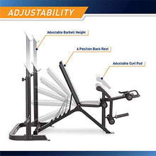 Load image into Gallery viewer, Marcy Adjustable Olympic Weight Bench with Leg Developer and Squat Rack MD-879
