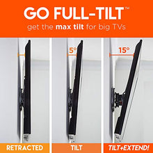 Load image into Gallery viewer, ECHOGEAR Full Tilt TV Wall Mount - Advanced Extendable Bracket for Maximum Tilting Range On Large TVs - Ideal for Mounting A 40"-86" TV Above A Fireplace - Easy Install &amp; Hardware Included - EGLT2
