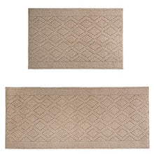 Load image into Gallery viewer, COSY HOMEER 59x18 Inch/30X18 Inch Cushioned Anti-Fatigue Kitchen Rug, 2 Pieces PVC Ergonomic Comfort Standing Foam Mats,Waterproof Non-Slip Kitchen Mats and Rugs for Floor Home Sink,Grey
