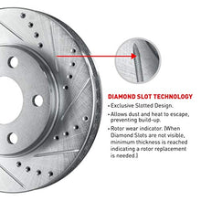Load image into Gallery viewer, R1 Concepts eLINE Series Front Rear Drilled and Slotted Brake Rotors with Ceramic Brake Pads and Hardware Kit Compatible For 2005-2010 Scion tC
