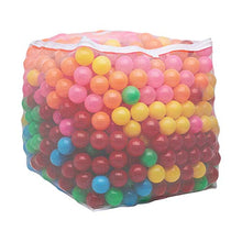 Load image into Gallery viewer, Amazon Basics BPA Free Plastic Ball Pit Balls with Storage Bag, 1,000 ct (2.3” Diameter), Bright Colors
