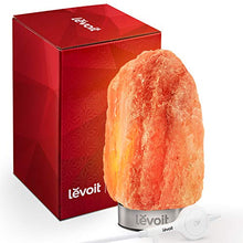Load image into Gallery viewer, LEVOIT Kyra Himalayan Salt Lamp, Pink Rock Large Crystal Natural Himilian Gift Night Light (ETL Certified) Touch Dimmer, 2 Extra Bulbs, 18/8 Stainless Steel Base
