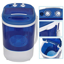 Load image into Gallery viewer, SUPER DEAL Mini Washing Machine Compact Counter Top Washer with Spin Cycle Basket and Drain Hose
