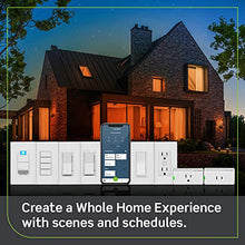 Load image into Gallery viewer, Leviton D23LP-2RW Decora Smart Wi-Fi Mini Plug-In Dimmer (2nd Gen), Works with Hey Google, Alexa, Apple HomeKit/Siri, and Anywhere Companions, No Hub Required , White
