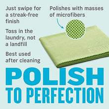 Load image into Gallery viewer, E-Cloth Glass &amp; Polishing Microfiber Cleaning Cloth, 300 Wash Guarantee, Reusable, Lime Green, 4 Pack
