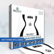 Load image into Gallery viewer, INEVIFIT Body-Analyzer Scale, Highly Accurate Digital Bathroom Body Composition Analyzer, Measures Weight, Body Fat, Water, Muscle &amp; Bone Mass for 10 Users. Includes Batteries
