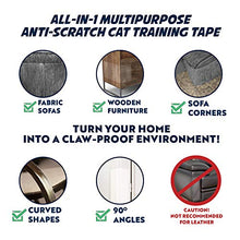 Load image into Gallery viewer, Panther Armor Cat Scratch Deterrent Tape – 12-Pack Double Sided Anti Scratching Sticky Tape – 5-Pack XL 16”L 12”W + 5-Pack Large 17”L 10”W + 2-Pack M 17”L 6”W Furniture Protectors – Training Tape
