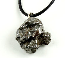 Load image into Gallery viewer, Dancing Bear Authentic Meteorite Pendant Necklace, Treasure Chest Box, Real Space Rock, Educational Card &amp; Certificate of Authenticity. Adjustable Cord, Campo Del Cielo, Argentina
