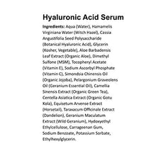 Load image into Gallery viewer, Hyaluronic Acid Serum for Face - DOUBLE SIZE (2oz) Hyaluronic Acid Moisturizer for Skin
