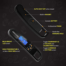 Load image into Gallery viewer, [Latest 2020] AMAGARM Meat Food Thermometer for Grill and Cooking, 2S Best Ultra Fast Instant Read Waterproof Digital Kitchen Thermometer Probe for Grilling, BBQ, Baking, Candy, Liquids, Oil
