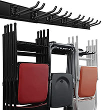 Load image into Gallery viewer, Wallmaster Garage Storage Tool Organizer Rack Heavy Duty Tools Garage Organization Wall Mount Rack Hanger with 6 Hooks 48inch Tracks Max Load 265lb
