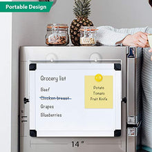 Load image into Gallery viewer, ARCOBIS 14” x 11” Dry Erase White Board Easel，Portable Magnetic Double-Sided White Board with Stand for Students Classroom Home Office

