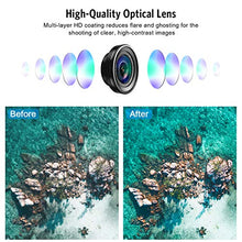 Load image into Gallery viewer, (2020 New Upgraded) Phone Camera Lens, 3 in 1 Cell Phone Lens Kit for iPhone, Samsung, 180°Fisheye Lens, 0.6X Wide Angle Lens, 15X Macro Lens, for TIK Tok Video, Live Show, Video Chat, Vlog, etc
