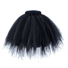 Load image into Gallery viewer, AWAYTR Adult Tutus Skirts for Women - 4 Layers Tutu Skirt for Halloween Costume (Black, Large/X-Large)
