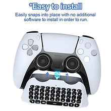 Load image into Gallery viewer, Lamptti Min Wireless Bluetooth Keyboard for PS5 Controller, Keyboard and Voice Chat Board for Messaging and Chat,Works with PS5, Smartphones and moreErgonomic Design
