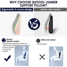 Load image into Gallery viewer, Lumbar Support Back Pillow for Office Chair Car Ergonomic Memory Foam Back Cushion for Back Pain Relief Orthopedic Backrest for Computer/Gaming Chair, Wheelchair, Recliner - Double Adjustable Straps
