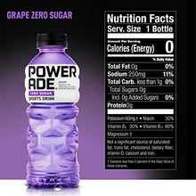 Load image into Gallery viewer, POWERADE ZERO, Zero Calorie Electrolyte Enhanced Sports Drinks, Grape, 20 fl oz, 8 Pack
