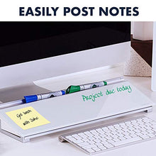 Load image into Gallery viewer, Quartet Glass Desktop Computer Pad, 18" x 6", Whiteboard, Dry Erase Surface, White Surface (GDP186)
