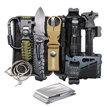 Load image into Gallery viewer, Cool &amp; Unique Fathers Day Birthday Gifts for Him Men Husband Dad Boyfriend, Fun Gadget Mens Gifts Ideas, 11-in-1 Survival Gear Kits, EDC Emergency Tools and Everyday Carry Gear, Official Survival Kit
