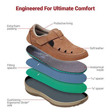 Load image into Gallery viewer, Orthofeet Proven Heel and Foot Pain Relief. Extended Widths. Best Orthopedic Bunions Diabetic Arthritis Women's Leather Shoes Serene Tan

