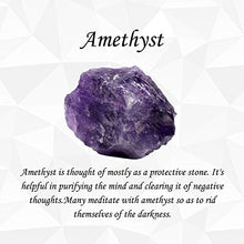 Load image into Gallery viewer, Top Plaza Reiki Healing Crystal Stone Pendant Necklace Irregular Natural Raw Amethyst Gemstone Necklaces for Womens
