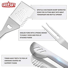 Load image into Gallery viewer, GRILLART 19PCS Premium BBQ Tool Grilling Utensil Set Bundle with Safe Grill Brush and Scraper Bristle Free
