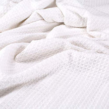 Load image into Gallery viewer, Light &amp; Pro 100% Soft Premium Cotton Thermal Blanket in Waffle Weave- King 102x90 White-Snuggle in These Super Soft,Breathable Cozy Cotton Blankets - Perfect for Layering Any Bed,All Season Blanket
