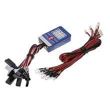Load image into Gallery viewer, Goolsky 12 LED Lighting System Kit Steering Brake Smart Simulation Flash Lights for 1/10 Scale Models RC Car Yokomo Tamiya HSP HPI AXIAL RC4WD Traxxas
