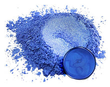 Load image into Gallery viewer, Mica Powder Pigment “Ajisai Blue” (50g) Multipurpose DIY Arts and Crafts Additive | Woodworking, Epoxy, Resin, Natural Bath Bombs, Paint, Soap, Nail Polish, Lip Balm (Ajisai Blue, 50G)
