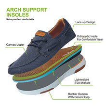Load image into Gallery viewer, OrthoComfoot High Arch Shoes Men,Plantar Fasciitis Arch Support Deck Shoes,Orthopedic Sneakers for Men Denim Size 12
