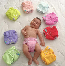 Load image into Gallery viewer, ALVABABY Newborn Cloth Diapers Pocket for Less Than 12pounds Cloth Diaper 6pcs with 12 Inserts 6SVB03
