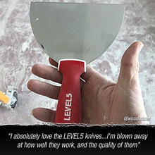 Load image into Gallery viewer, Drywall Hand Tool Kit, Stainless Steel - LEVEL5 | Joint/Taping Knives + 14" Mud Pan | Soft-Grip Handles | Pro-Grade | 5-600

