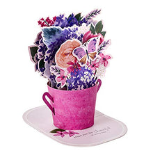 Load image into Gallery viewer, Hallmark Paper Wonder Mothers Day Pop Up Card (Purple Flower Bouquet, Beautiful in Every Way)
