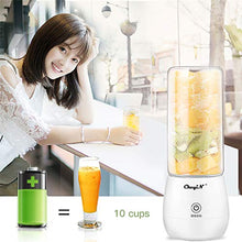Load image into Gallery viewer, Portable Blender,inkint Personal Size Blender Juicer Cup for Shakes and Smoothies Fruit Mixer with USB Rechargeable 6 Stainless Steel Blades BPA Free 450ml
