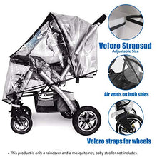 Load image into Gallery viewer, Stroller Rain Cover,Universal Stroller Accessory,Waterproof, Windproof Protection,Protect from Dust Snow,Baby Travel Weather Shield
